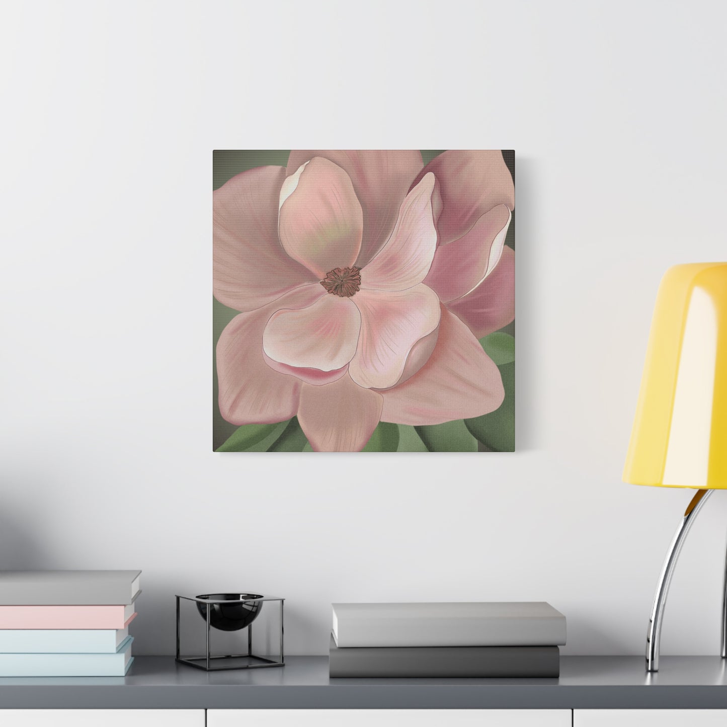 Matte Canvas, Stretched, 1.25" Pink Flowers