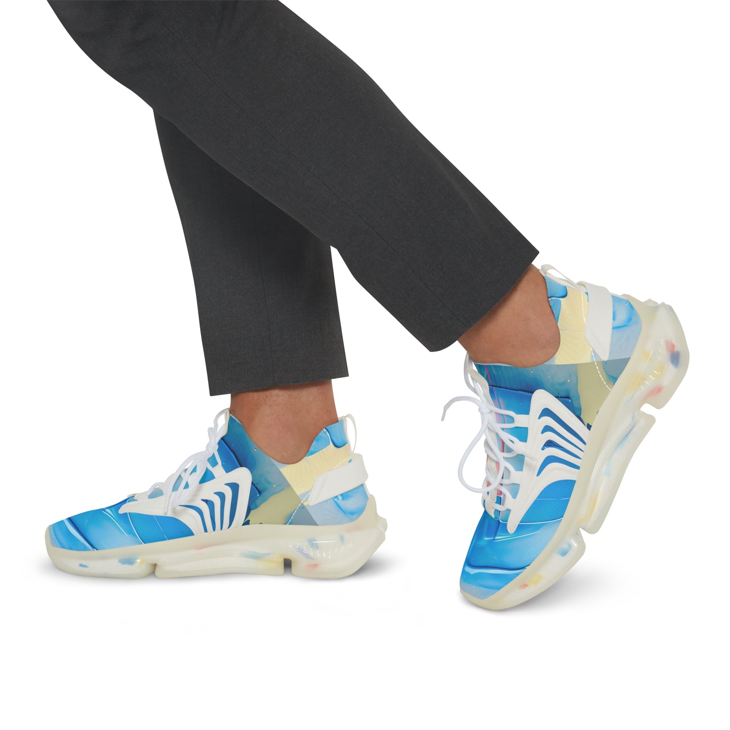 Men's Colorful Mesh Sneakers, Stylish Athletic Shoes, Trendy Casual Footwear, Breathable Running Sneakers, Summer Fashion Sneakers