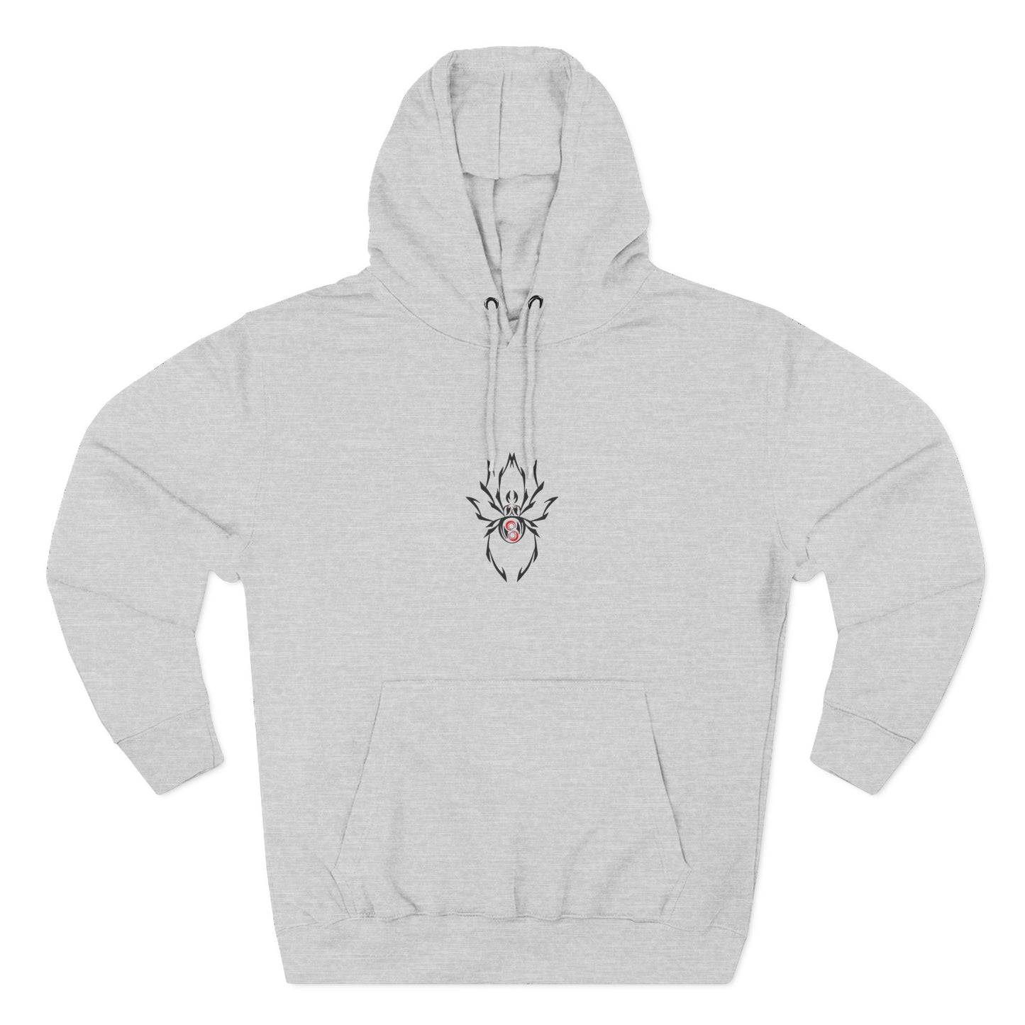Cozy Spider Fleece Hoodie - Spooky Fashion, Unisex Casual Wear, Halloween Gift, Fall Fashion, Comfortable Layering