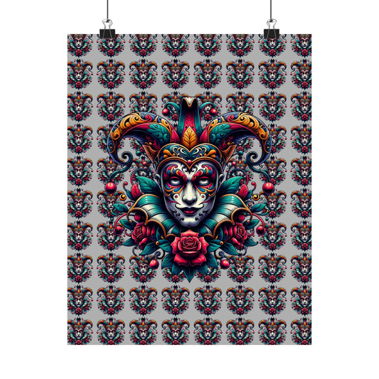 Vibrant Masquerade Wall Art, Bohemian Home Decor, Unique Gift
