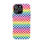 Rainbow Dot Phone Case, Colorful Phone Cover, Fun Phone Accessory, Gift for Friends, Trendy Mobile Case