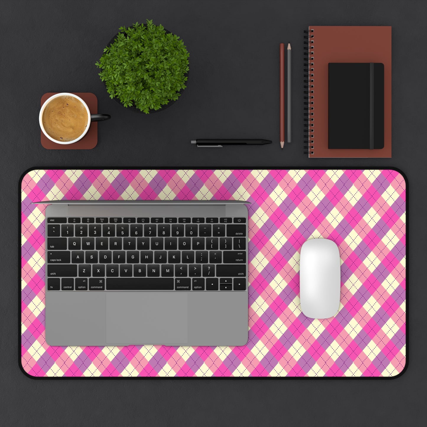 Chic Pink Plaid Desk Mat | Stylish Office Decor, Gaming Mouse Pad, Gift for Students, Home Office Essentials, Desk Accessories, Work [...]