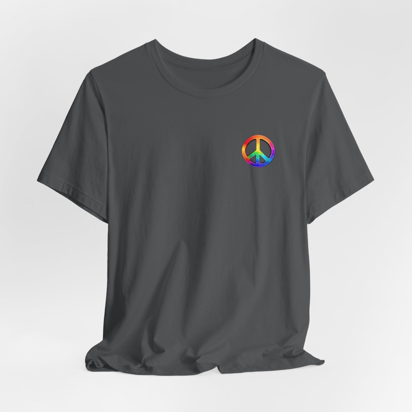 Peace Sign Tie-Dye Tee — Rainbow Hippie Peace Symbol T-Shirt