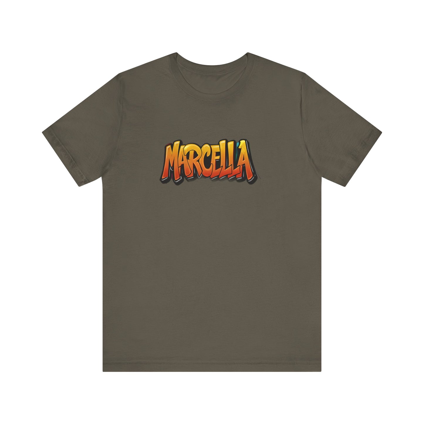Marcella Graphic Tee, Unisex Short Sleeve Shirt for Casual Wear, Gift for Friends, Summer Outfit, Unique Name Shirt