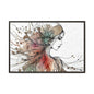 Matte Canvas, Framed (Multi-color) - Girl Whispers
