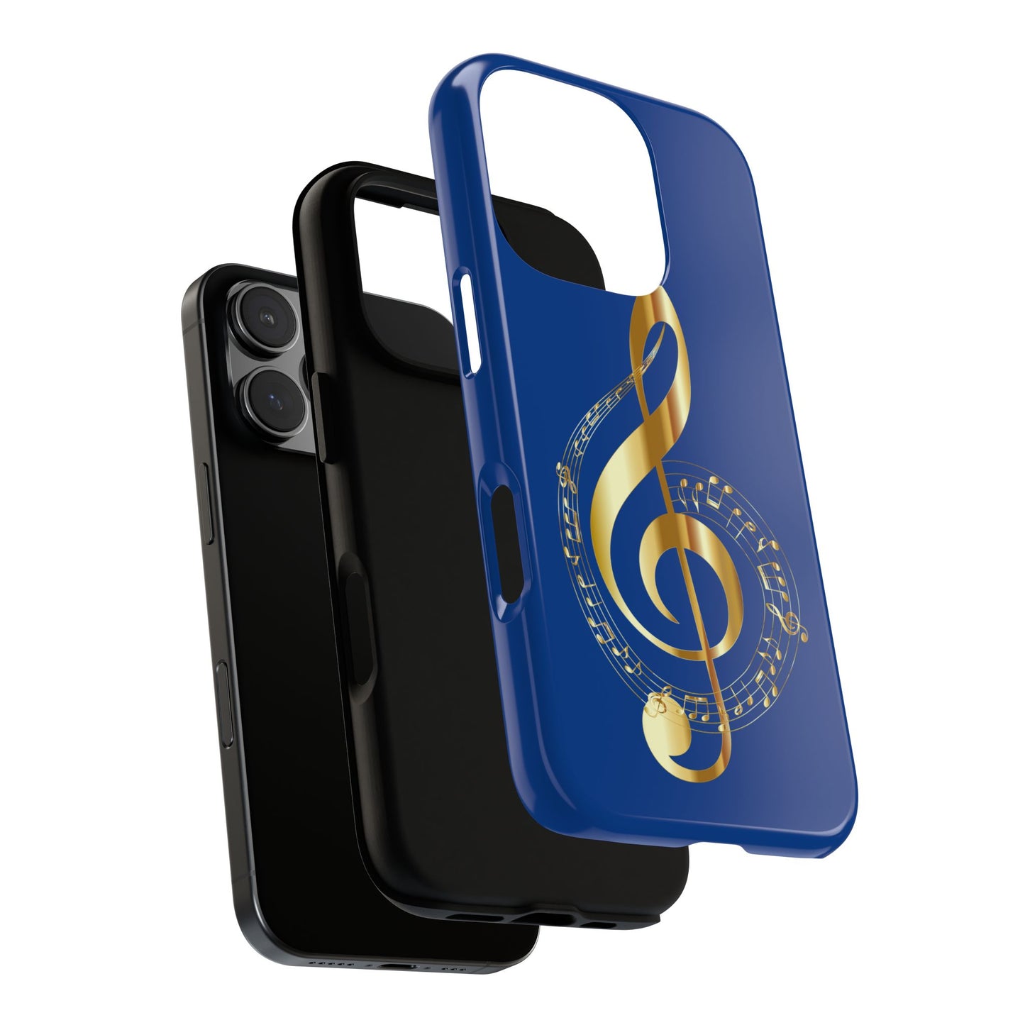 Tough Cases Blue and Gold Musical Note