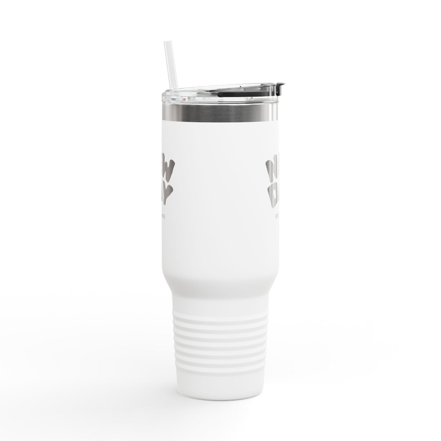 Insulated Travel Mug - 'It's a New Day' - 40oz Coffee Cup, Perfect for Road Trips, Morning Commute, Gifts, Eco-Friendly, Reusable