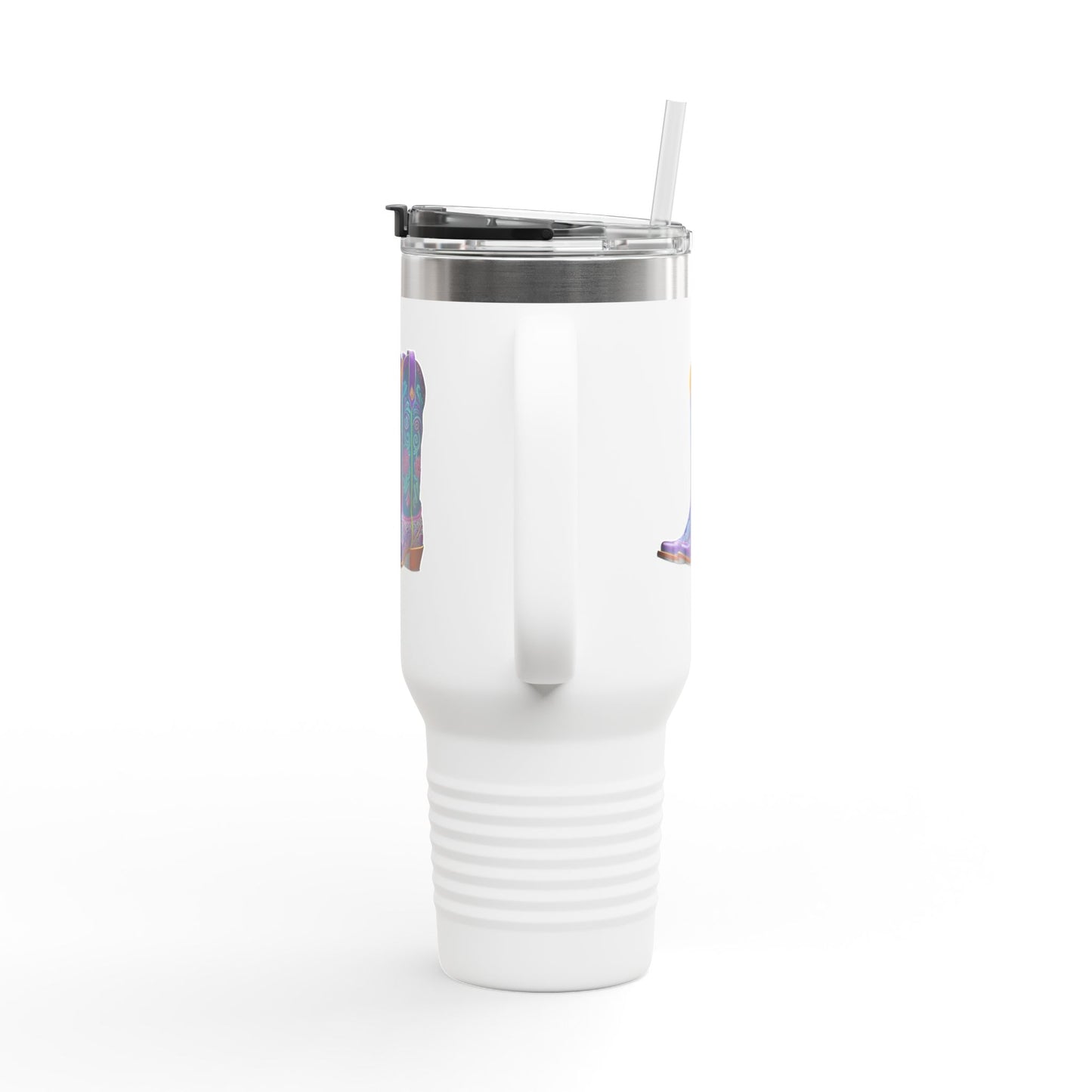 Insulated Travel Mug, 40oz - Cowboy boots