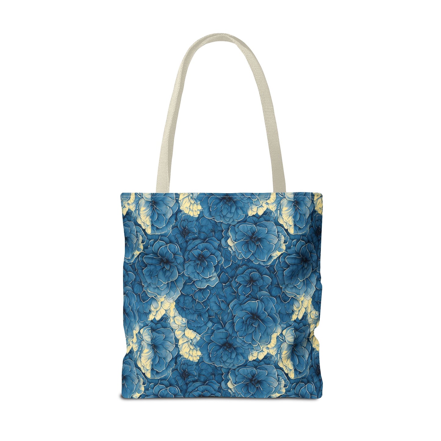 Floral Blue Peony Tote