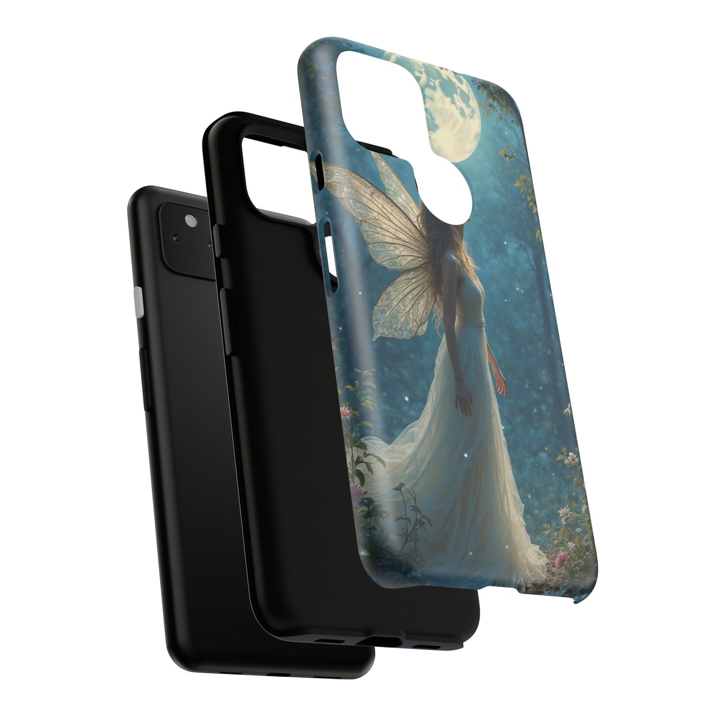Fairy Moon Phone Case | Tough Cases for Nature Lovers, Fantasy Gift, Boho Phone Accessory, Ethereal Aesthetic, Magical Design