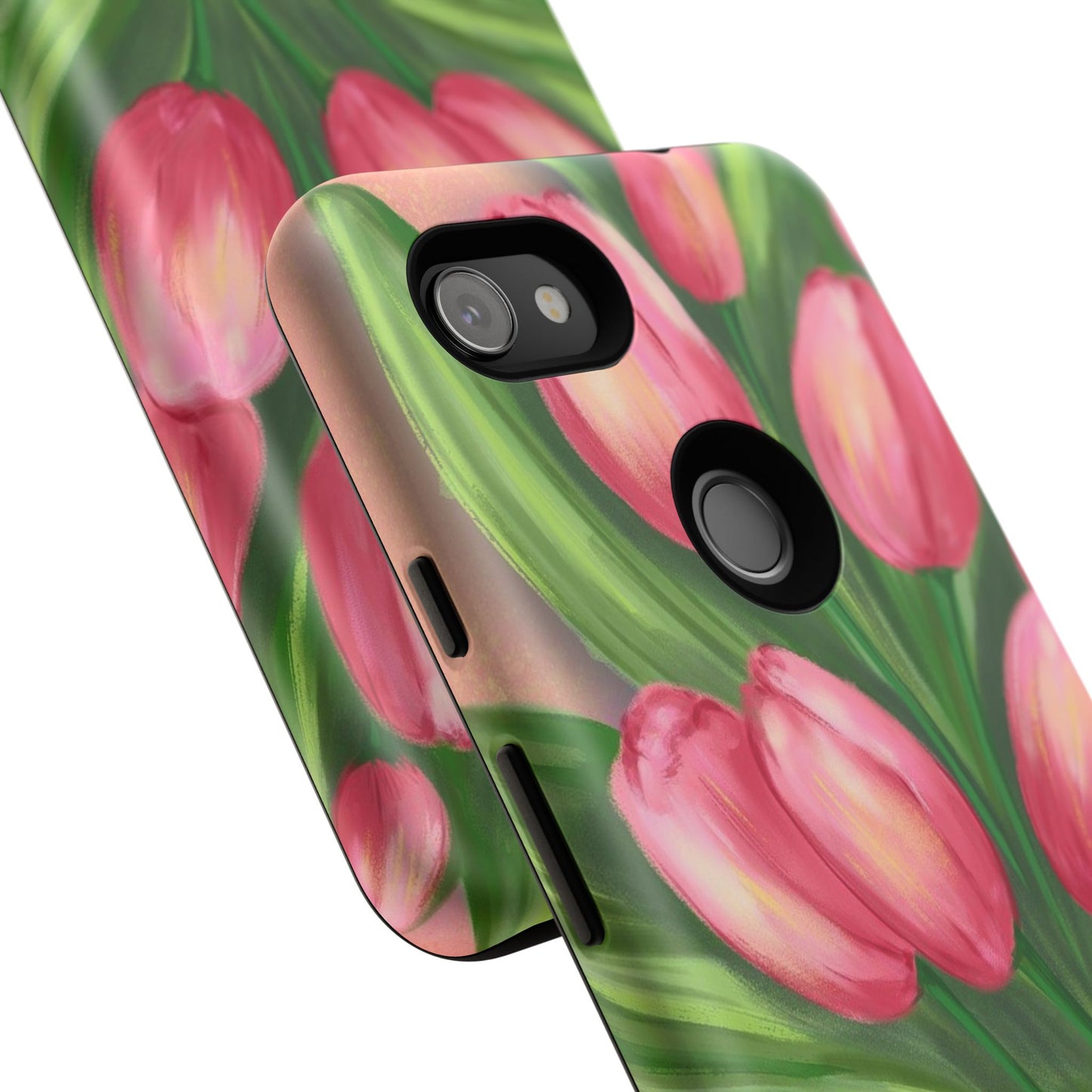 Floral Phone Case with Vibrant Tulips - Tough Cases for Garden Lovers, Spring Gifts, Nature Enthusiasts, Unique Gadget Accessories, [...]