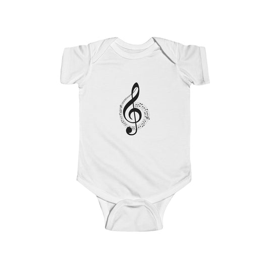 Musical Note Infant Bodysuit - Perfect Baby Gift, Newborn Outfit, Cute Music Onesie, Baby Shower Clothes, Toddler Music Love