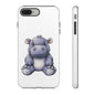 Cute Hippo Phone Case, Unique Tough Cases, Animal Lover Gift, Cute Animal Design, Baby Animal Phone Accessory