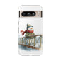 Snowman Phone Case – Winter Holiday Gift, Cute Snowman Design, Winter Accessories, Protective Phone Case, Unique Christmas Present