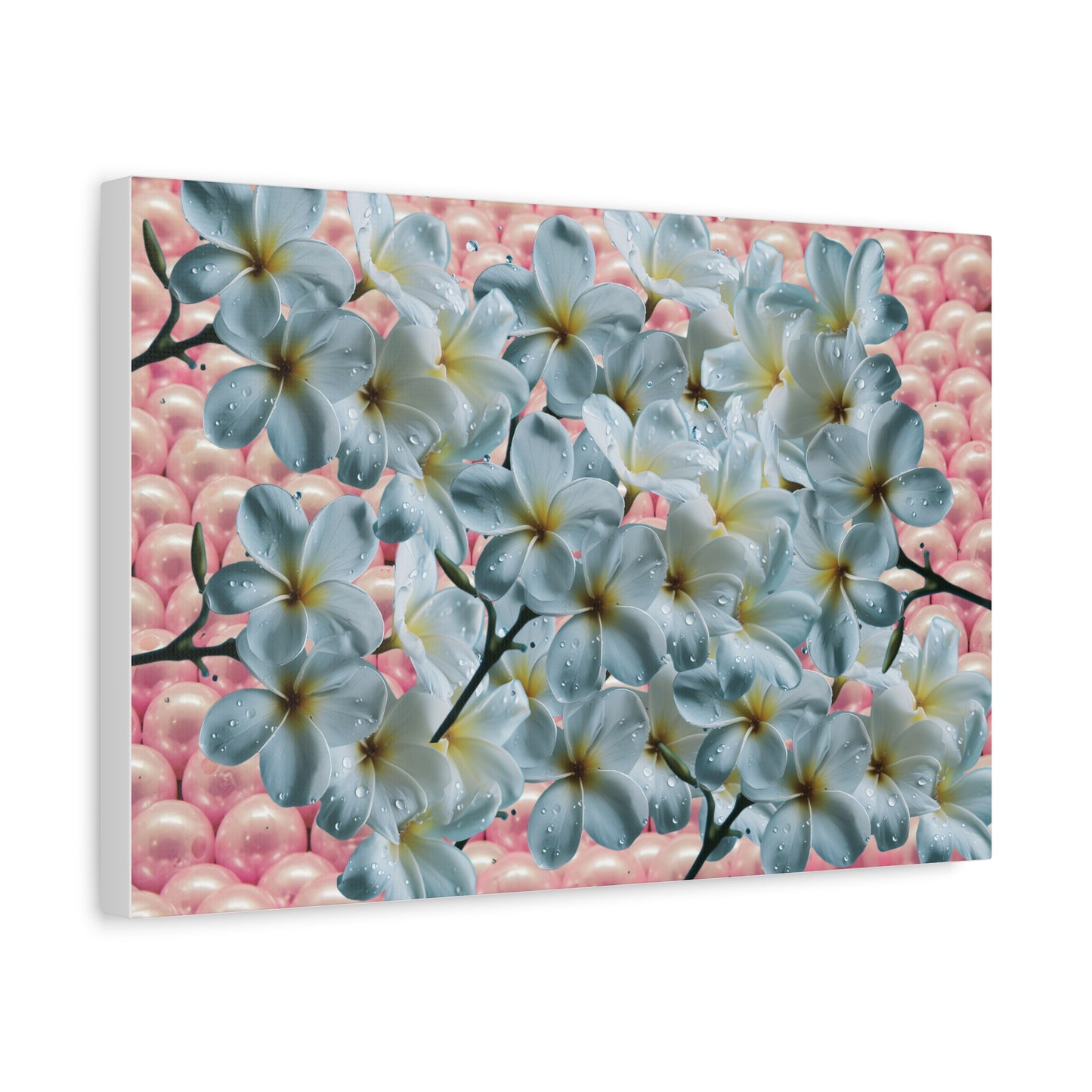 Floral Canvas Art Print - Elegant Home Decor, Botanical Wall Art, Gift for Her, Mother's Day Decoration, Vibrant Flower Artwork