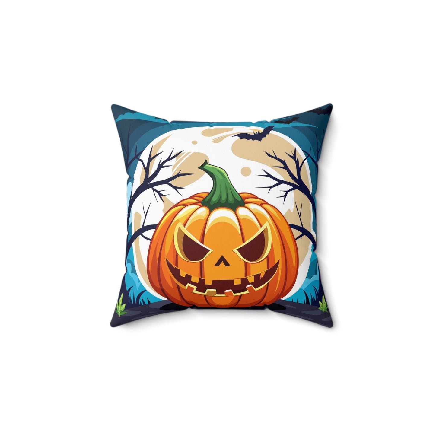 Halloween Pumpkin Decorative Pillow, Fall Home Decor, Spooky Cushion, Living Room Accent, Autumn Pillow