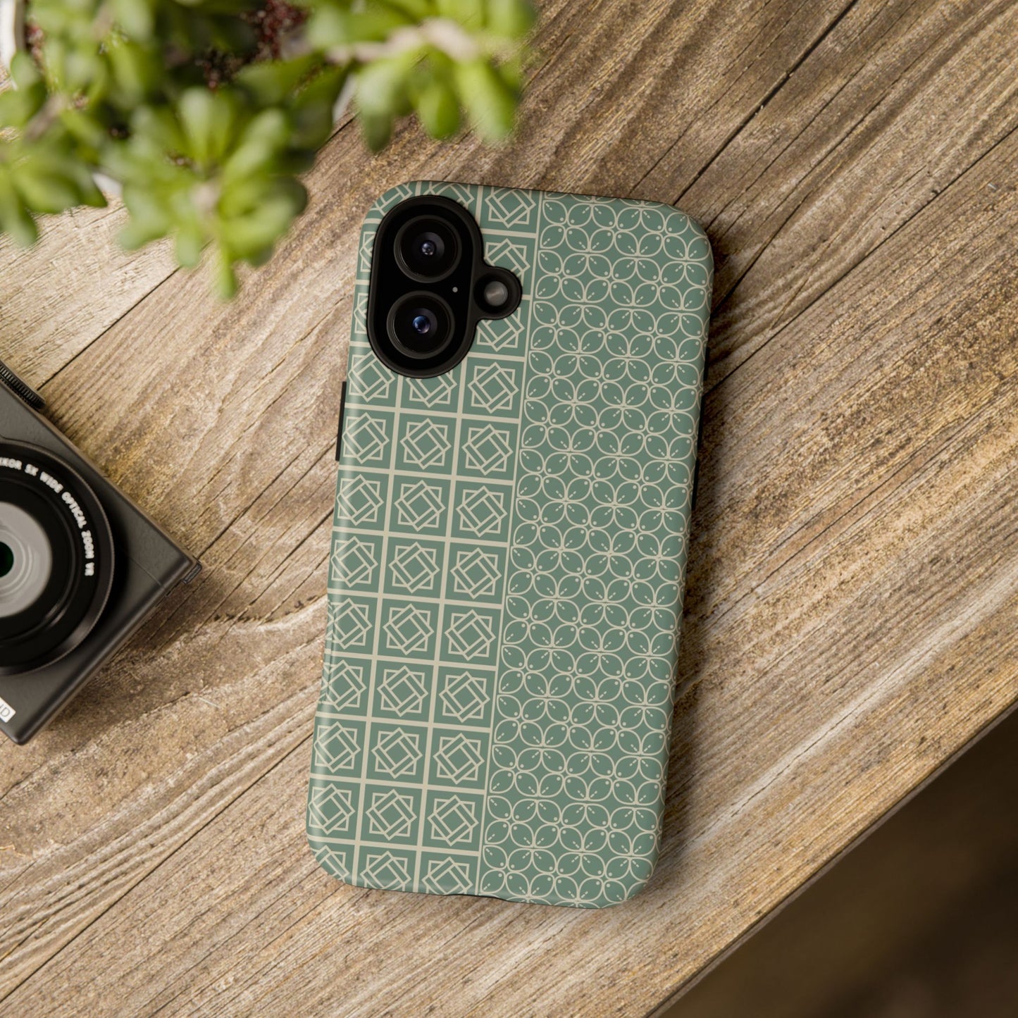 Stylish Phone Case with Geometric Patterns, Tough Cases, Durable Cell Phone Cover, Trendy Smartphone Accessory, Functional Gift Idea