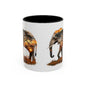 Elegant Elephant Accent Coffee Mug - Nature Lover Gift, Animal Lover Mug, Unique Home Decor, Wildlife Conservation, Travel Mug