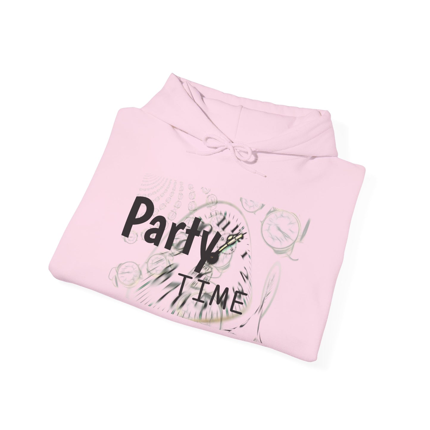 Party Time Unisex Hooded Sweatshirt, Fun Casualwear, Comfortable Gift, Perfect for Celebrations, Party-Outfit Essential