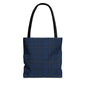 Navy Tartan Tote Bag – Classic Plaid All-Over Print Tote