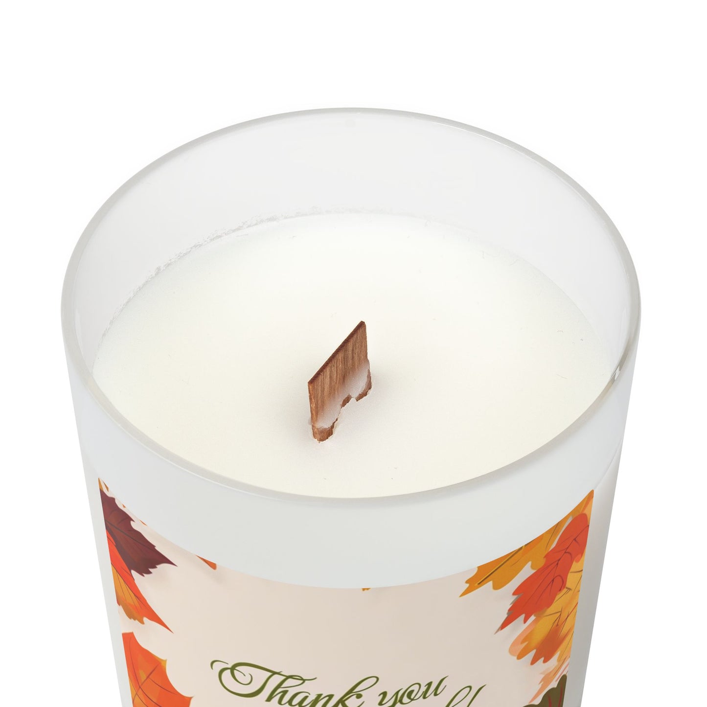 Frosted Glass Candle, 11oz