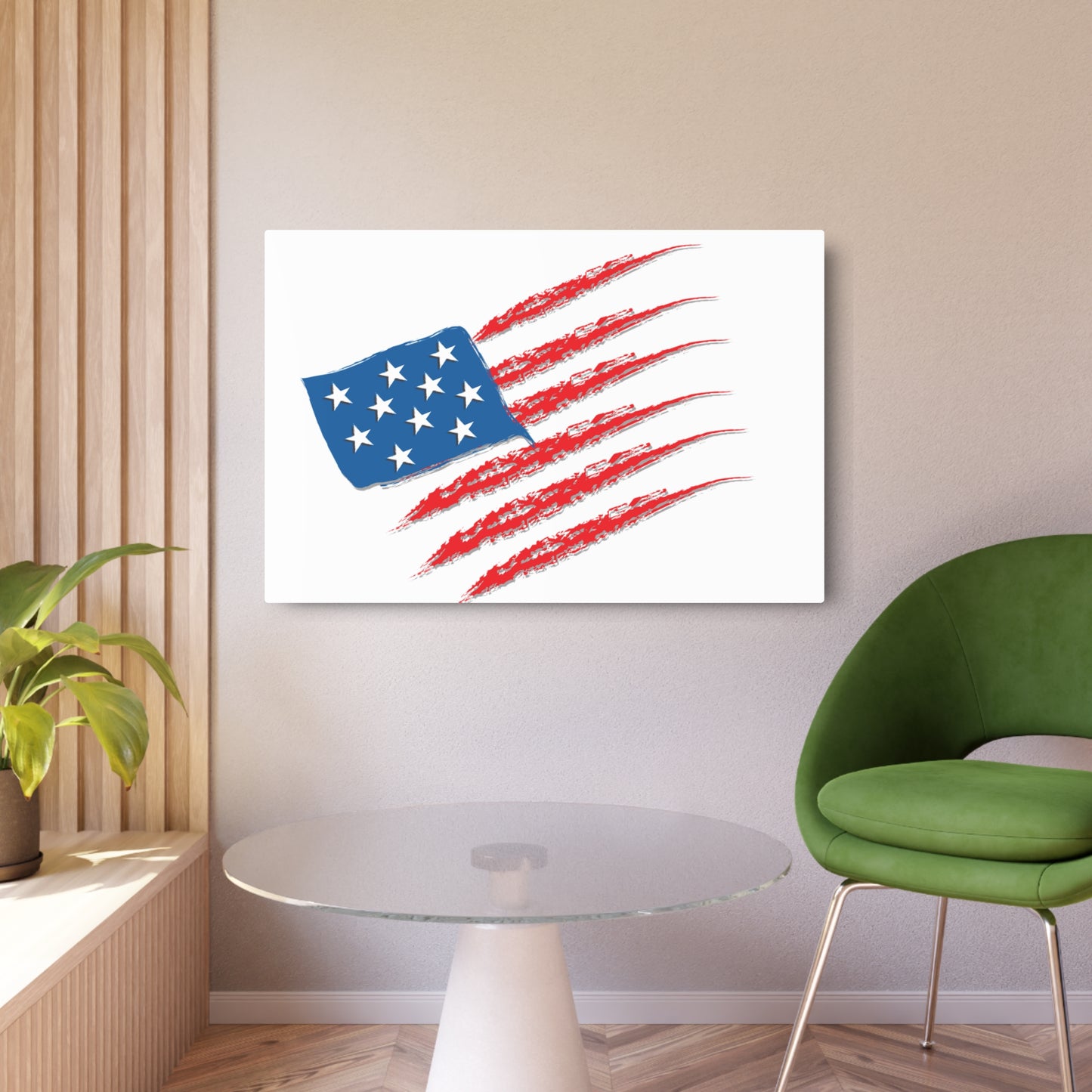 Patriotic Metal Art Sign, Rustic Decor for Home, Wall Art for Independence Day, Memorial Day, Veteran's Day, Gifts for Patriots