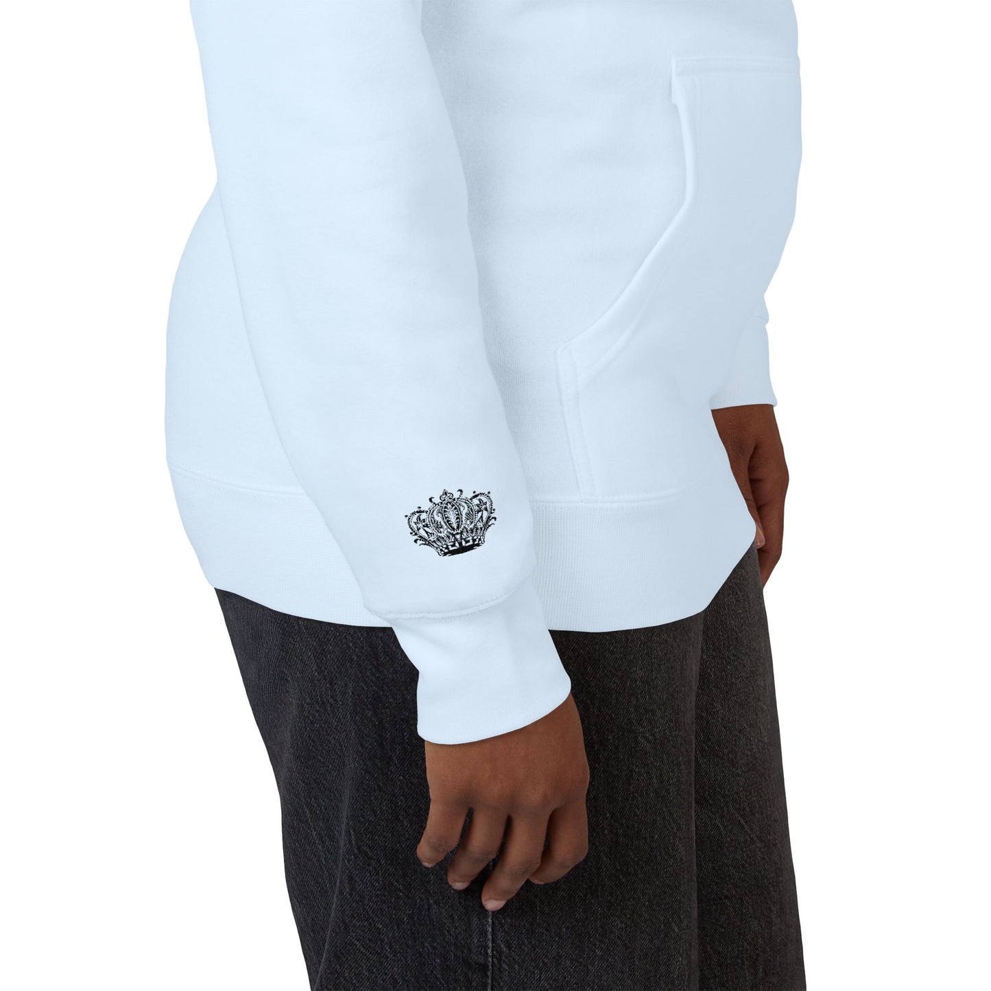 Crown Floral Unisex Fleece Hoodie | Cozy Streetwear, Perfect Gift for Him & Her, Autumn Fashion, Casual Wear, Trendy Outfit