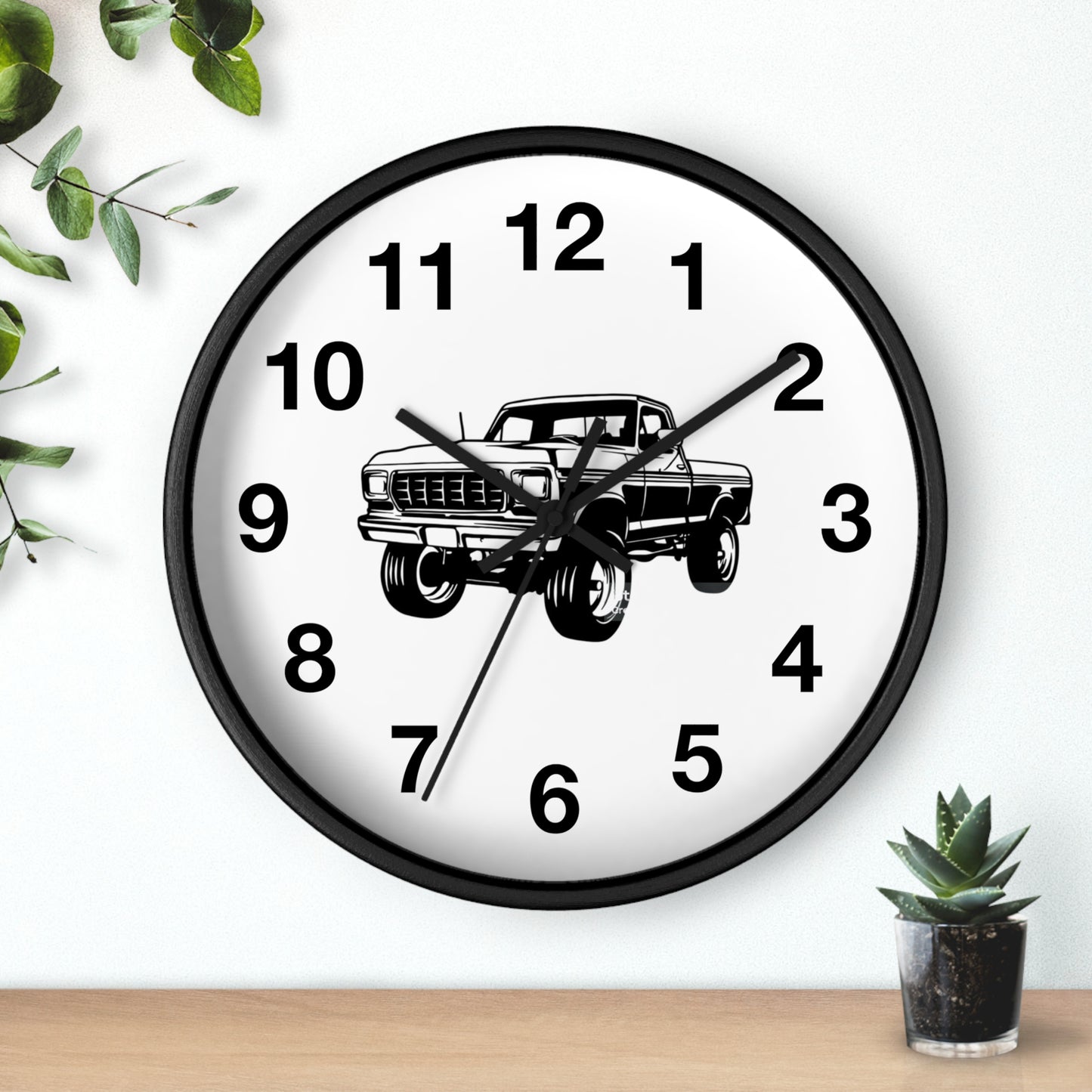 Classic Pickup Truck Wall Clock | Automotive Decor, Gift for Car Lovers, Rustic Home Accent, Garage Wall Art, Unique Timepiece