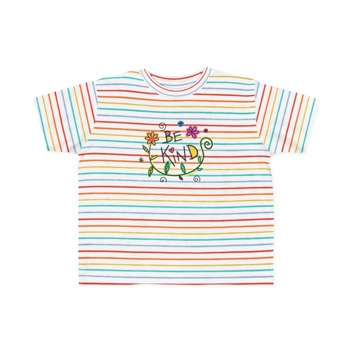 Whimsical Toddler Tee - 'Be Kind' Design, Cute Kids' Shirt, Floral Graphic Tee, Toddler Gift, Inspirational Apparel