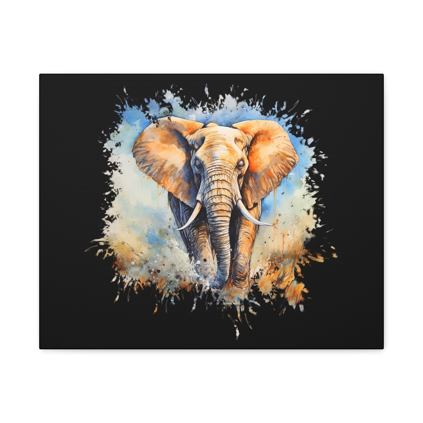 Matte Canvas, Stretched, 1.25" - Elephant