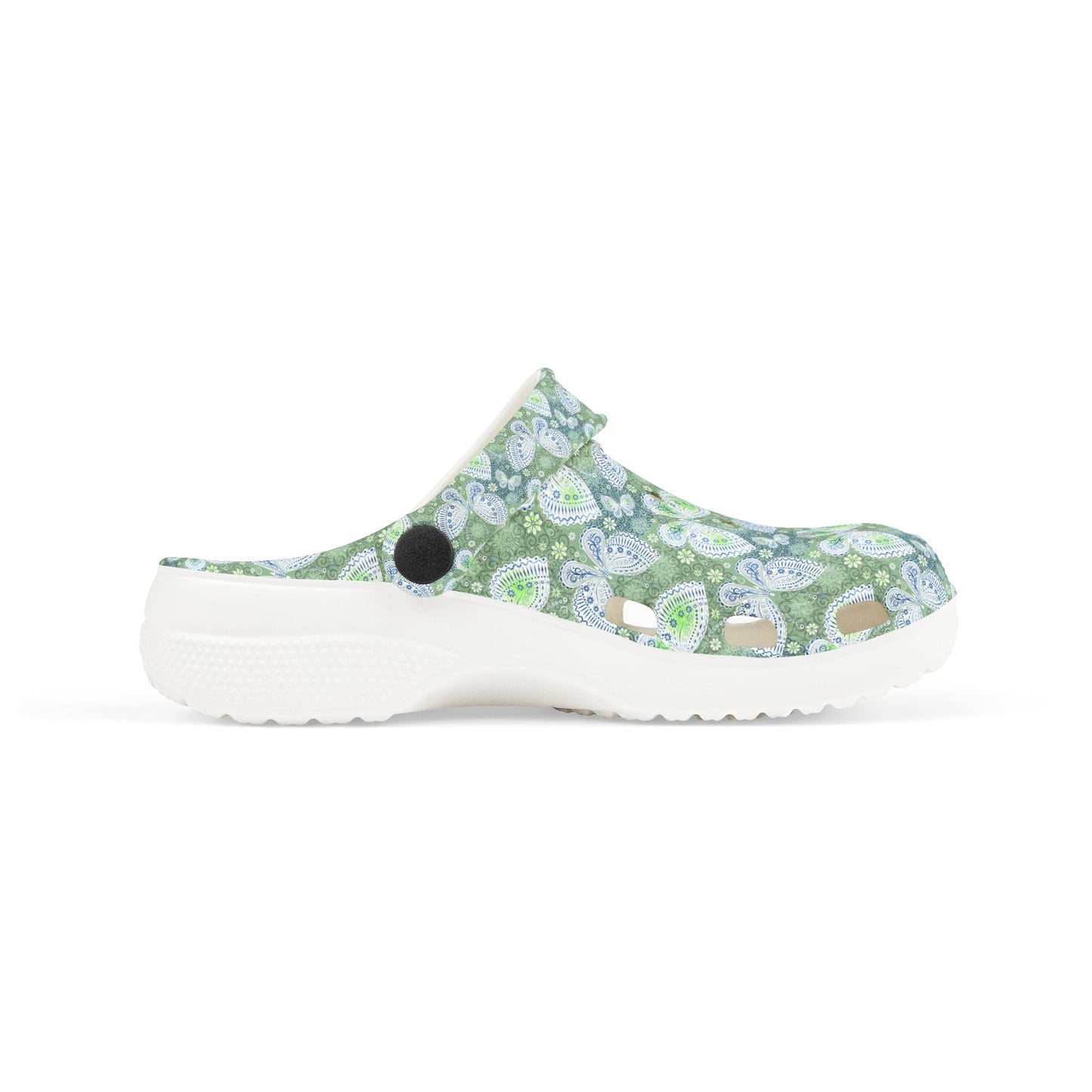 Butterfly Pattern Kids' Clogs - Fun & Comfortable Footwear for Play, Spring, Summer, Gardening, Beach Days, Gifts