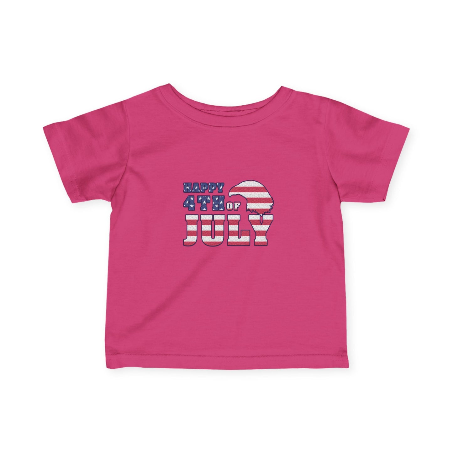 Patriotic Infant Tee - Celebrate 4th of July, Baby Independence Day Shirt, USA Toddler Tee, Children's Holiday Apparel, Red White Blue Tee