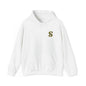 Floral S Initial Hoodie — Monogrammed Flower Letter Sweatshirt