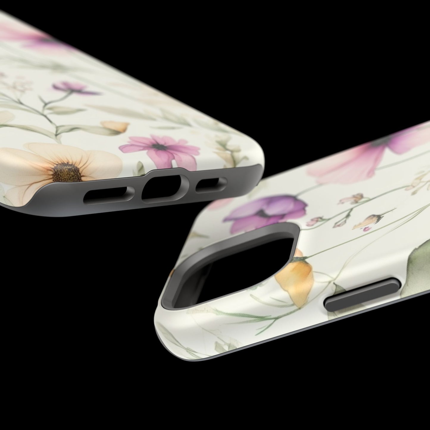 Floral Watercolor Magnetic Impact-Resistant Phone Case