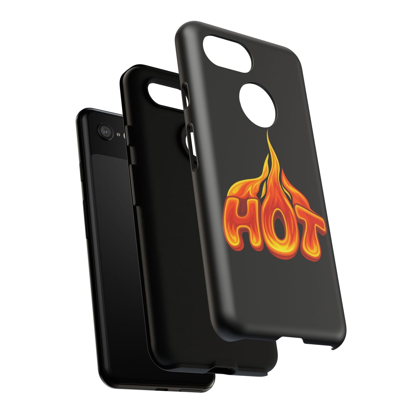Stylish Phone Case, Hot Flames Design, Gift for Teens, Trendy Accessory, Protective Cover, Unique Phone Case