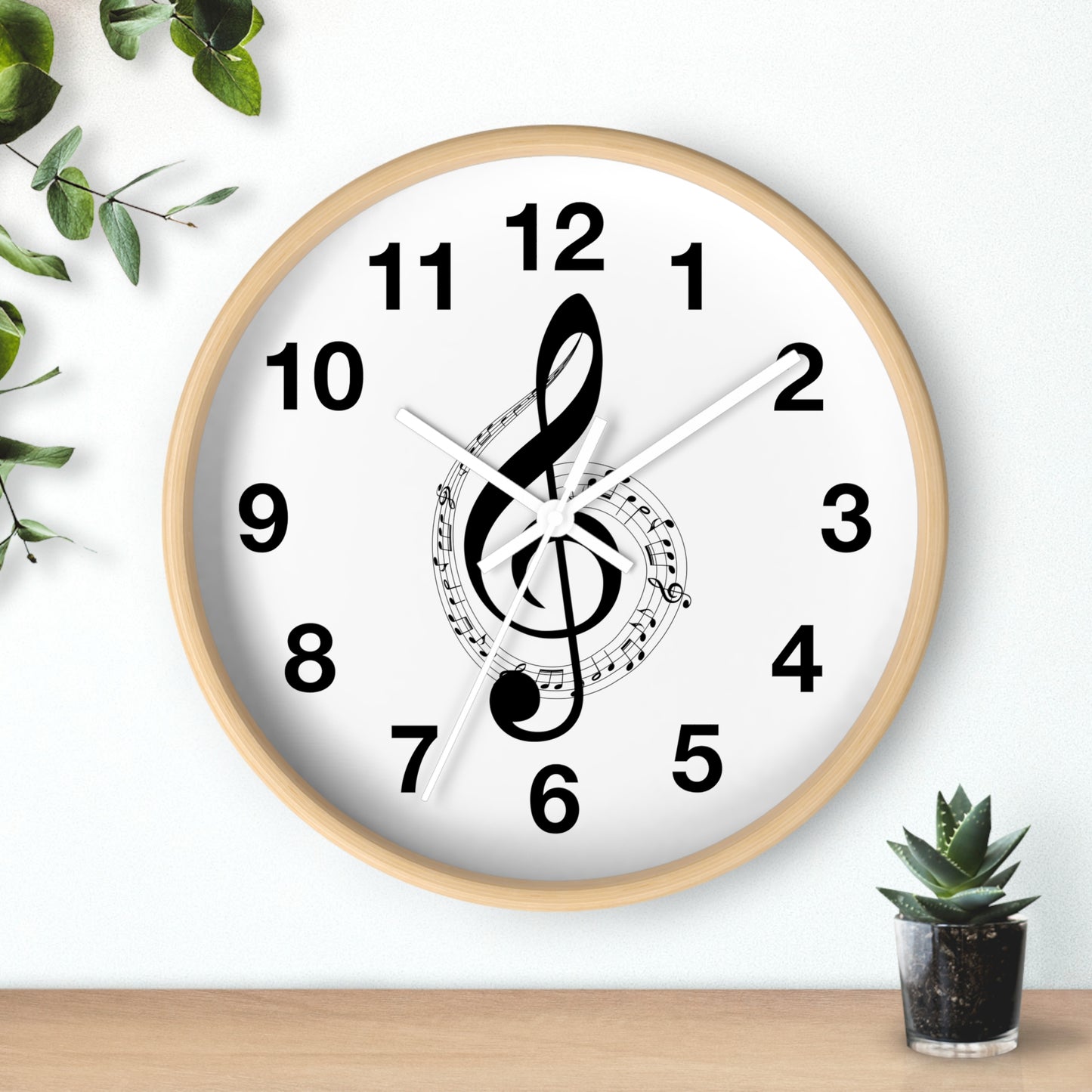 Musical Notes Wall Clock - Perfect for Music Lovers, Home Decor