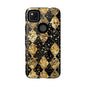 Elegant Gold & Black Phone Case for Tough Protection