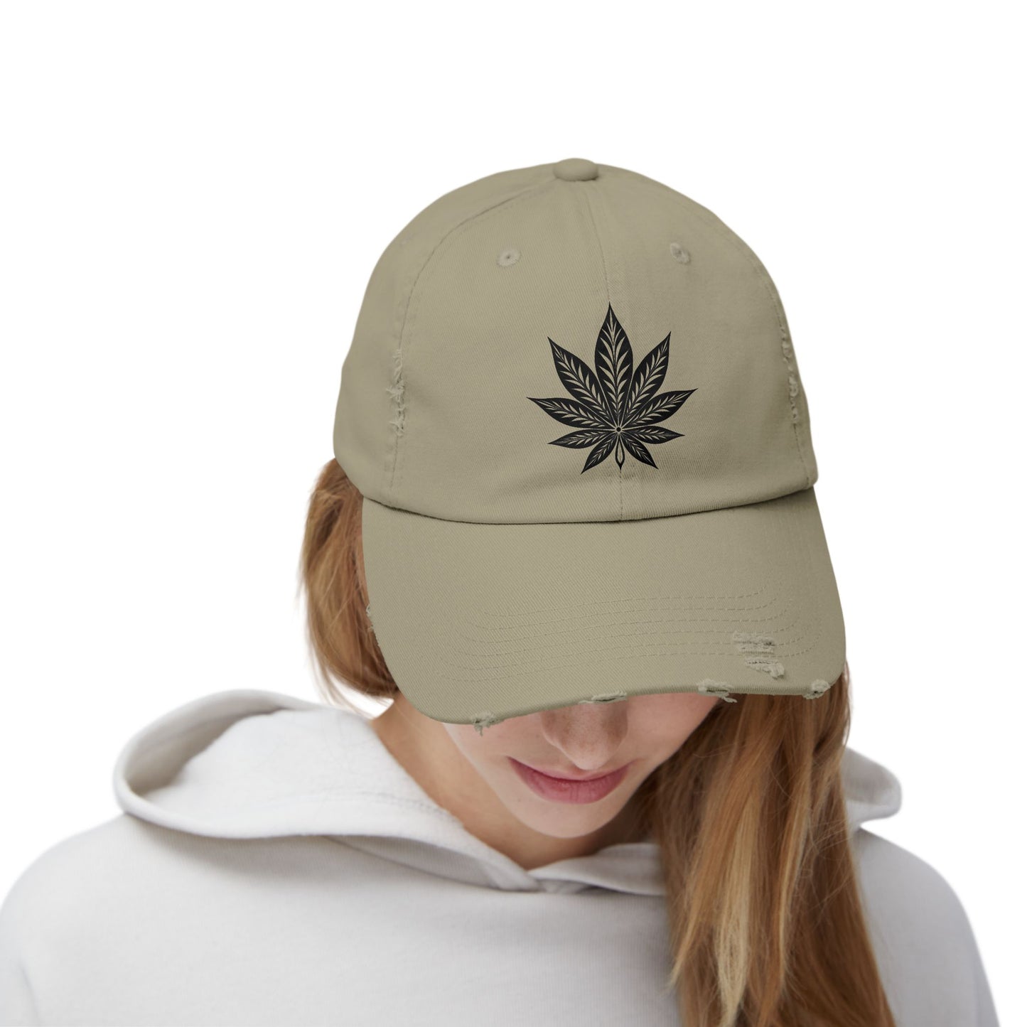 Distressed Embroidered Cap, Unisex Fashion Hat, Streetwear Accessory, Trendy Casual Wear, Gift for Him or Her