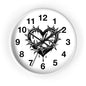 Heart & Thorns Wall Clock - Gothic Decor, Home Wall Art, Unique Timepiece, Perfect Gift for Her, Stylish Home Accessories