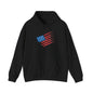 Patriotic Hoodie with American Flag Design | Unisex Sweatshirt for Independence Day, Memorial Day, Everyday Wear, Gift for Veterans