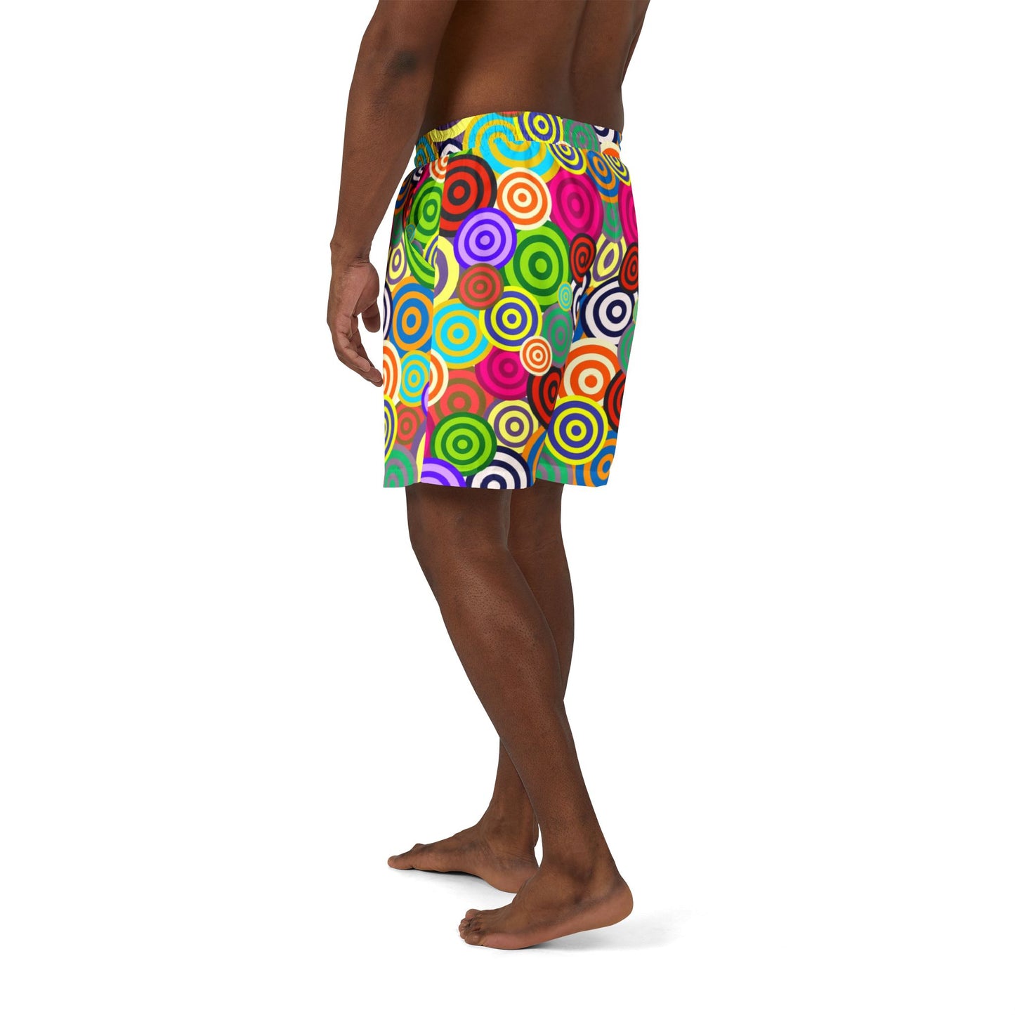Vibrant Unisex Swim Shorts, Colorful Beachwear for Summer, Stylish Pool Party Shorts, Fun Retro Swim Trunks, Trendy Vacation Swimwear