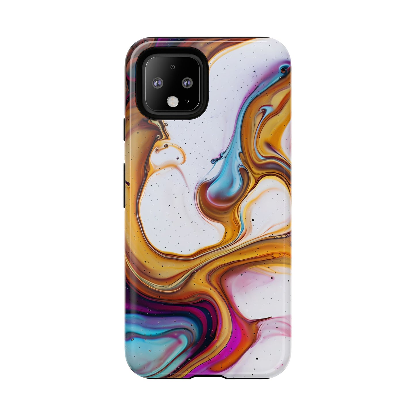 Artistic Phone Case, Tough Cases with Colorful Marble Design