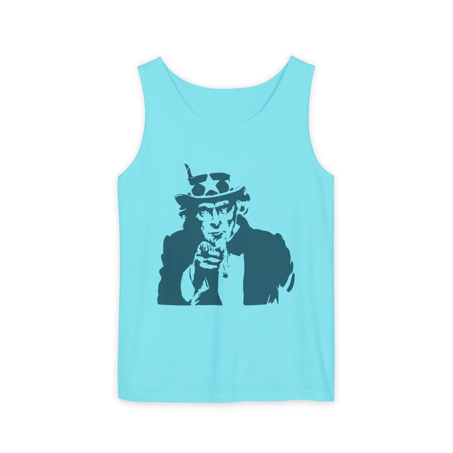 Unisex Garment-Dyed Tank Top with Patriotic Uncle Sam Design | Casual Summer Wear, Holiday BBQ, Independence Day, Gift Idea, Men's and [...]