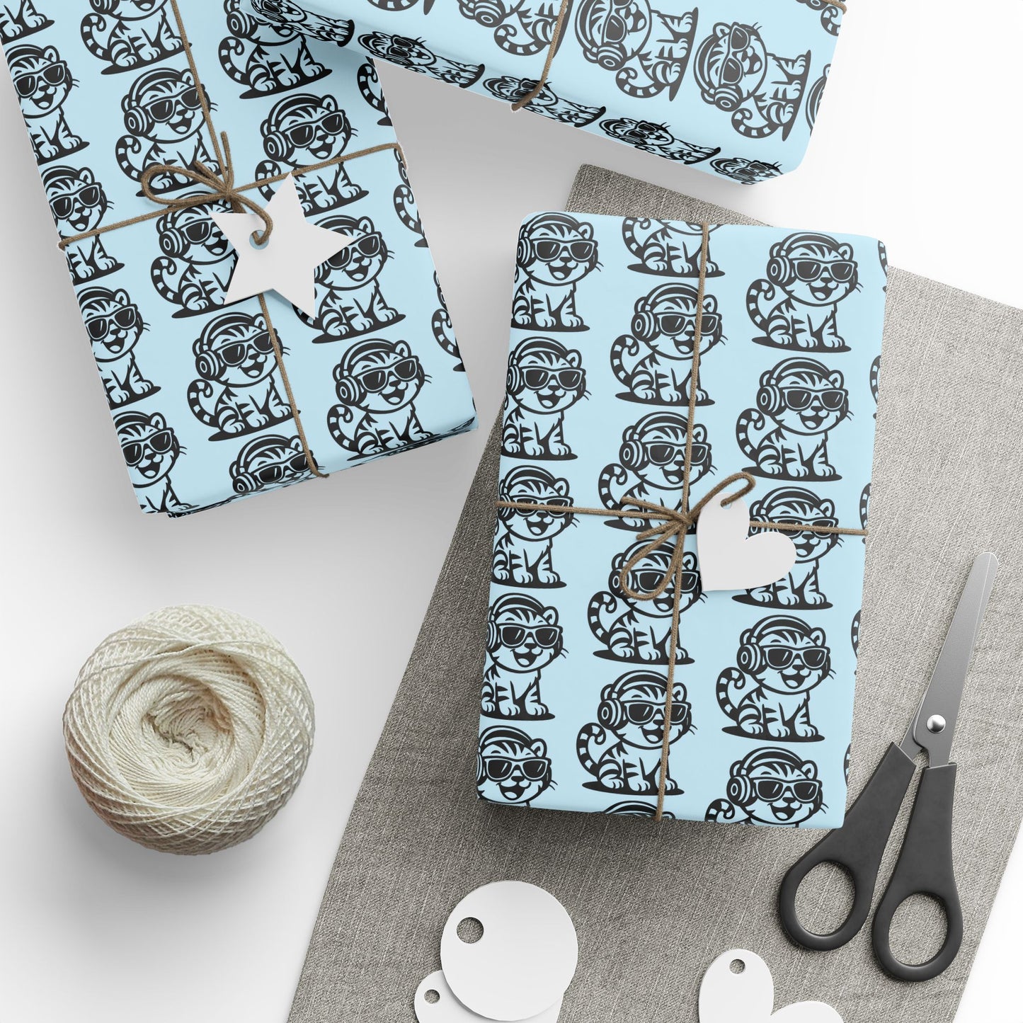 Playful Animal Wrapping Paper, Gift Wrap for Kids, Birthday Celebration, Eco-Friendly, Fun Prints for any Occasion
