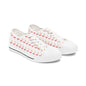 Low Top Sneakers — Pink Flamingo Pattern Casual Canvas Shoes