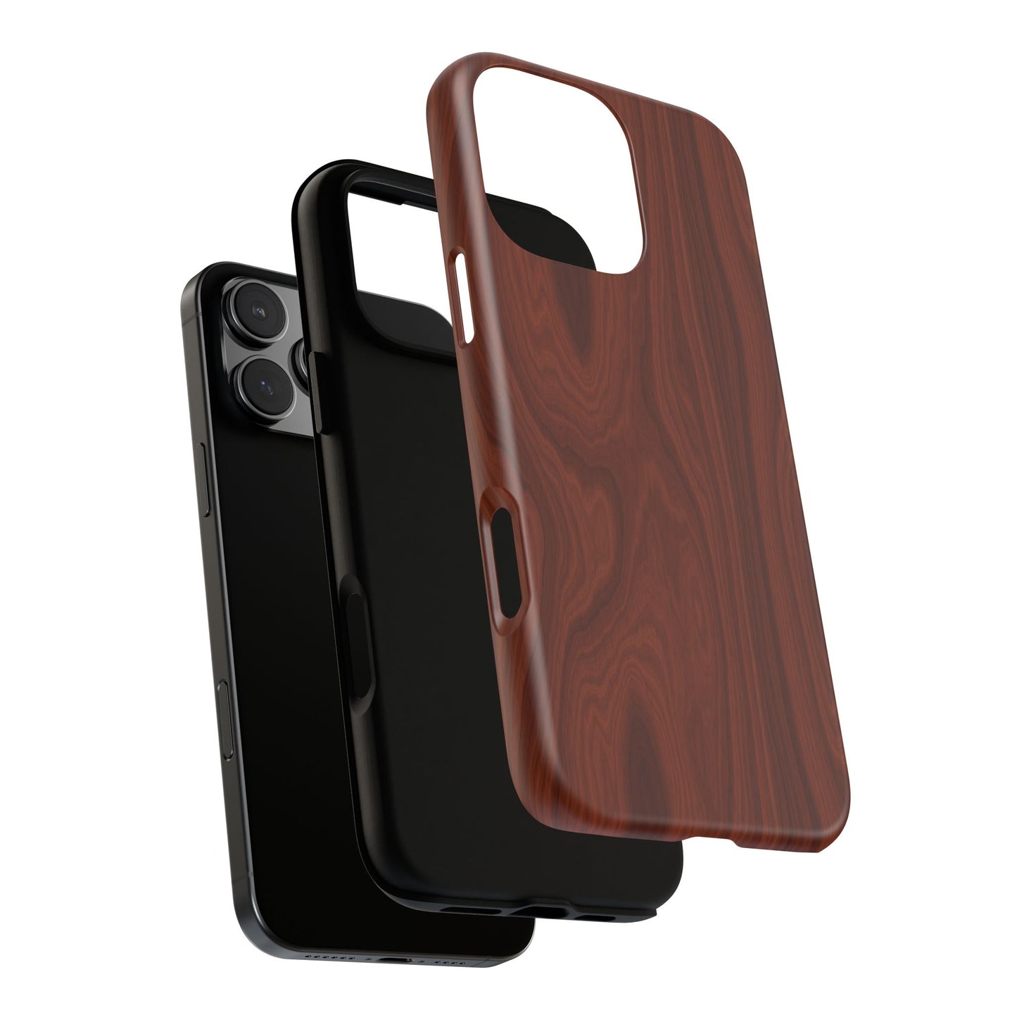 Wood Grain Phone Case, Stylish Tough Cases, Nature-Inspired Protective Cover, Unique Gifts for Him and Her, Eco-Friendly Tech Accessory