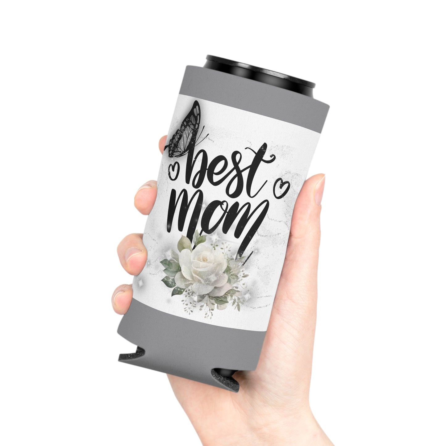 Best Mom Can Cooler - Perfect Gift for Mother's Day, Birthday, BBQs, Outdoor Fun, Family Gatherings, Stylish Drink Holder