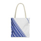 Chic Blue Striped Tote Bag, Stylish Reusable Shopping Bag, Beach Bag, Everyday Carry, Gift for Her