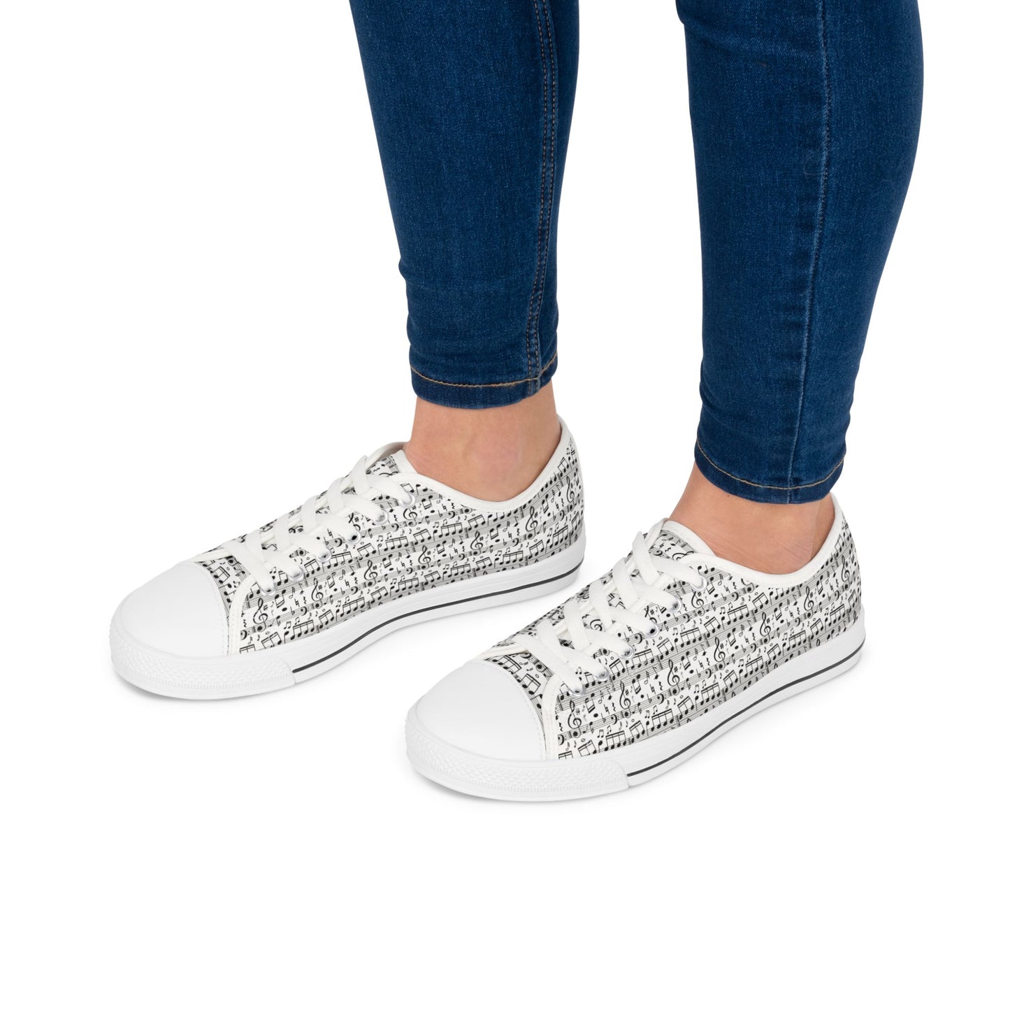 Low Top Sneakers - Musical Notes