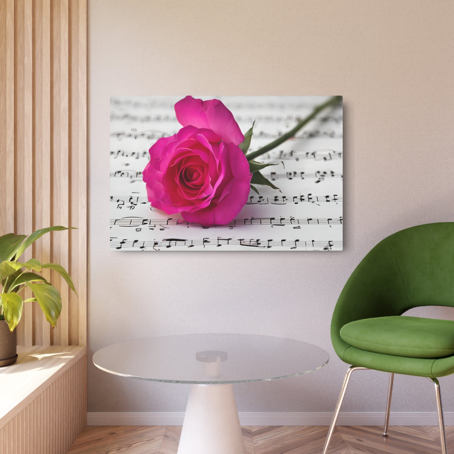 Elegant Floral Metal Art Sign - Pink Rose on Sheet Music Wall Décor, Perfect Gift for Music Lovers, Home Decor, Mother’s Day, Wedding, [...]
